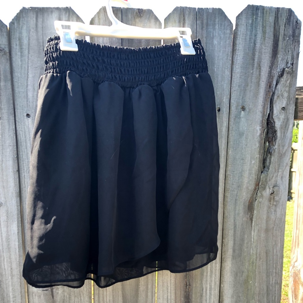 Black skirt.